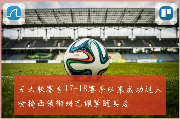 五大联赛自17-18赛季以来成功过人榜梅西领衔姆巴佩紧随其后